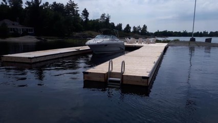 8ft x 40ft(x2) Floating Pontoon Dock in Honey Harbour.jpg